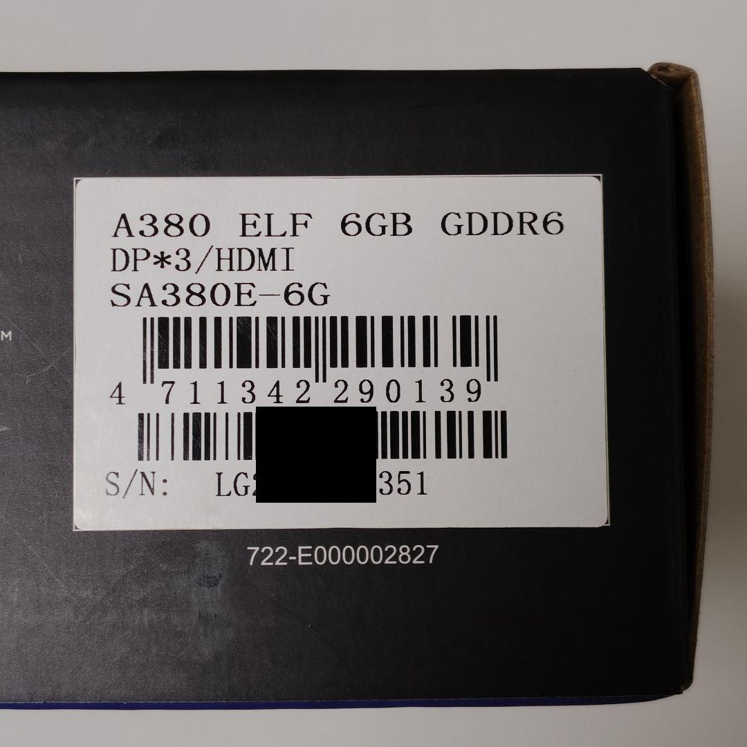 Sparkle A380 ELF 6GB 新品未開封