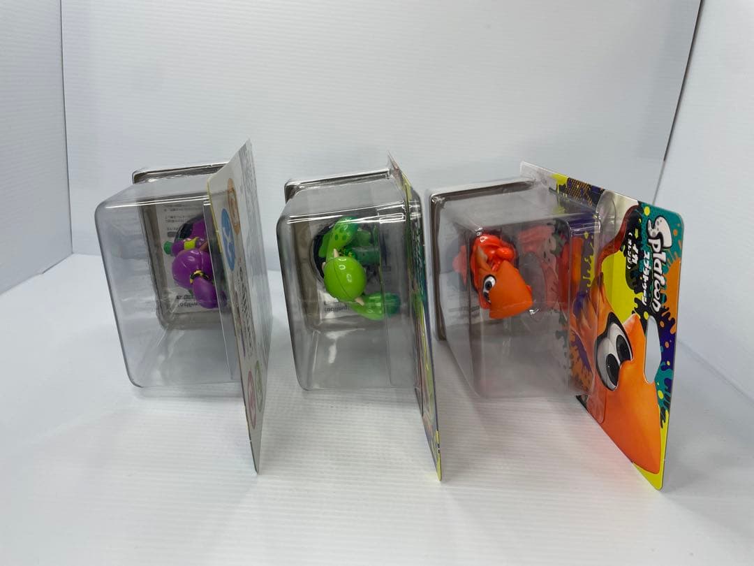 amiibo ガールライムグリーン　ボーイパープル　イカオレンジ　未開封　あつ森