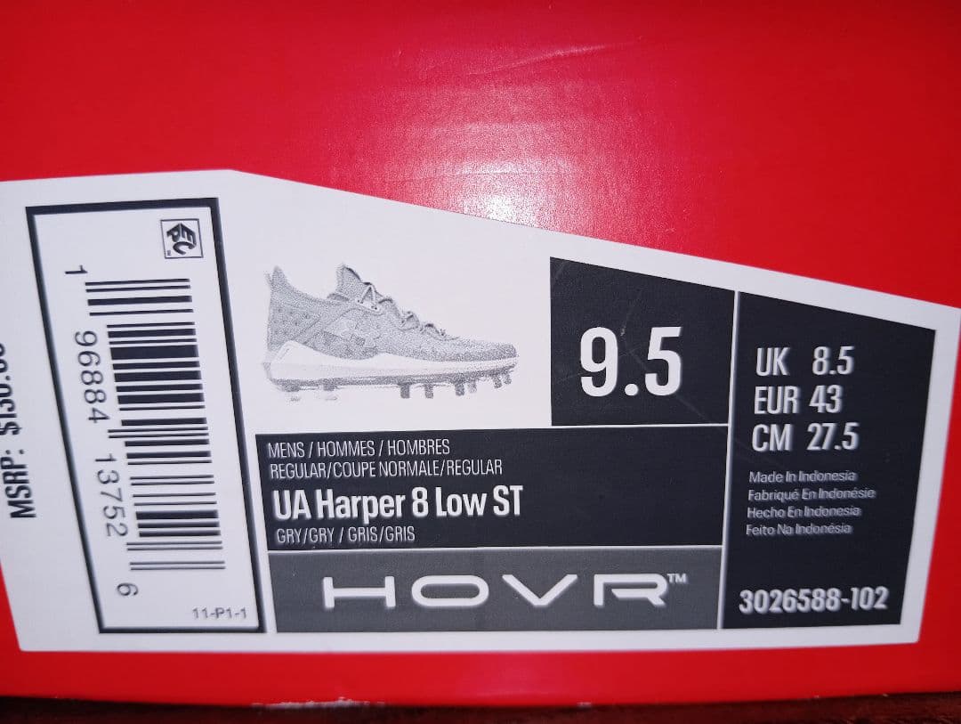 定36,300円アンダーアーマー(UA Harper 8 Low ST/27.5 - メルカリ