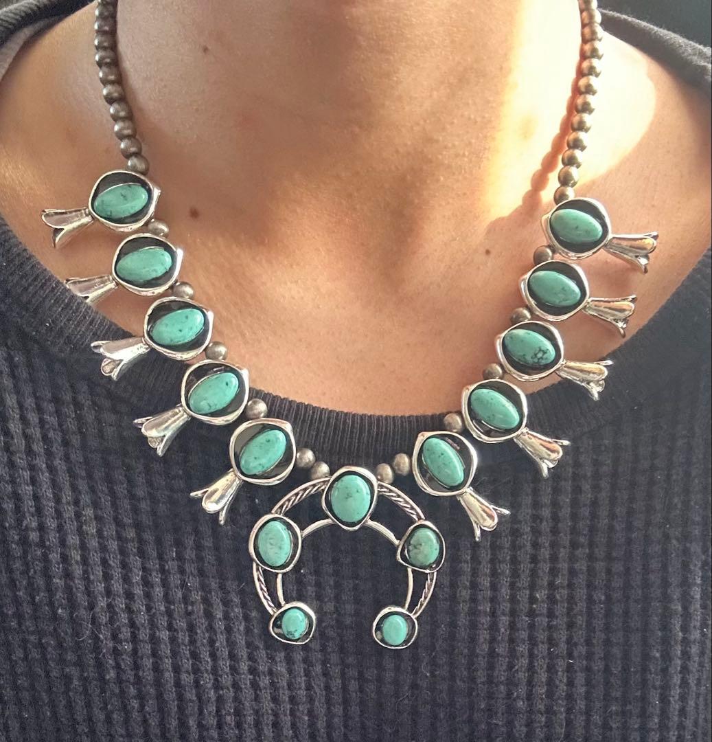 ヴィンテージ インディアンジュエリー ナジャ ターコイズ ナバホ