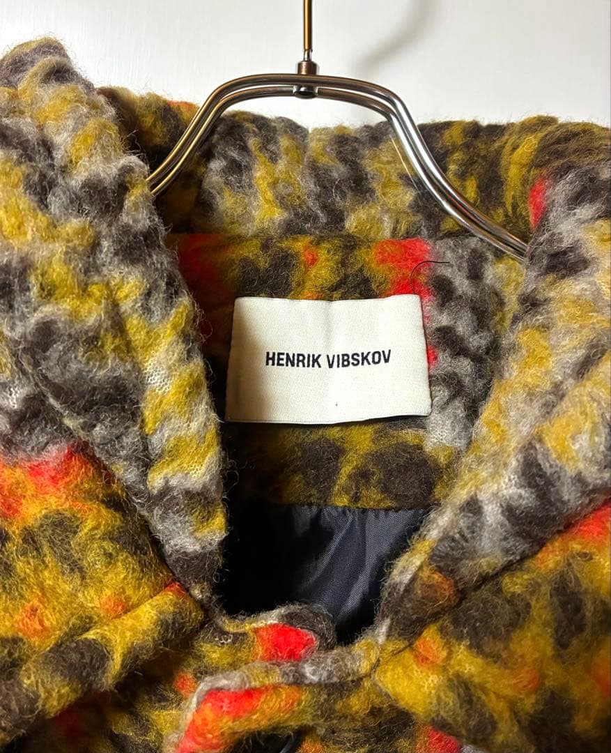 HENRIK VIBSKOV チェック柄コート - メルカリ