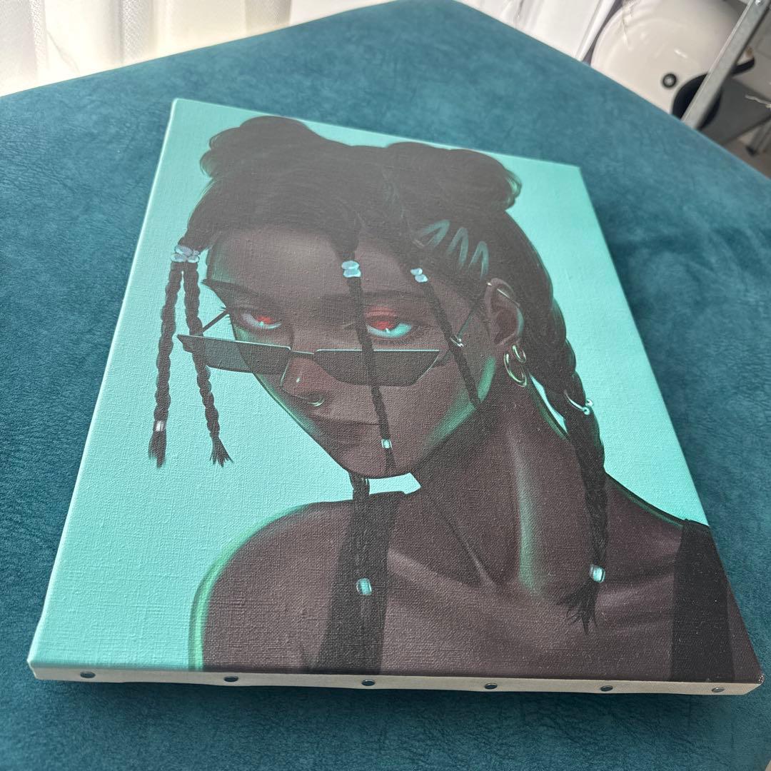 人物画 サングラスをかけた女性