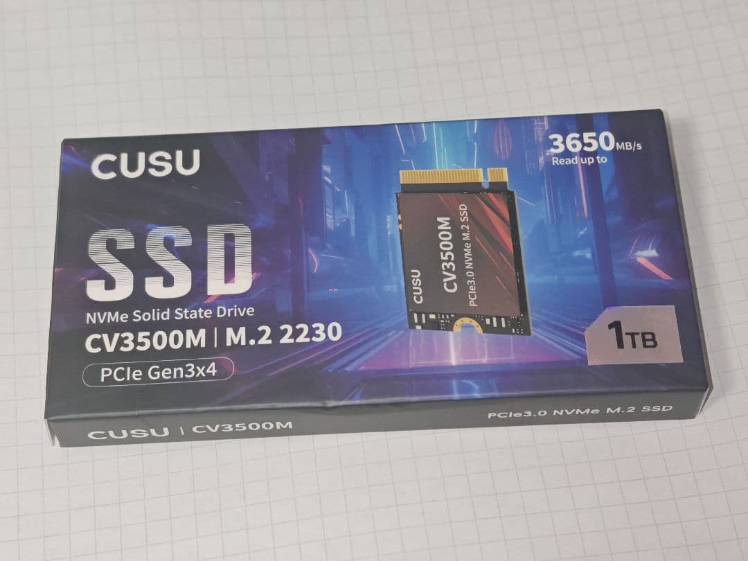 内蔵型SSD CUSU CV3500M 1TB NVMe SSD M.2 2230 CUSU CV3500M 1TB NVMe SSD M.2 2230 - メルカリ