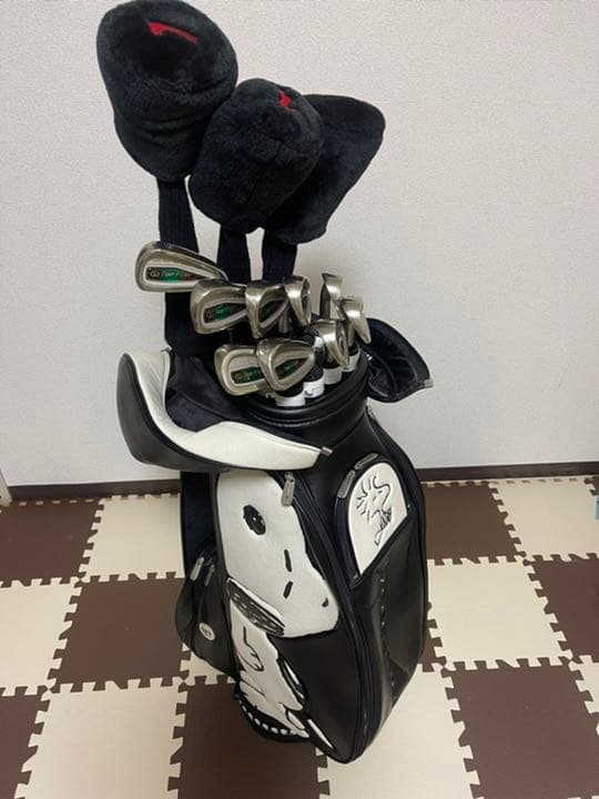 スヌーピーキャディバッグ＆スポルディングゴルフセット - メルカリ