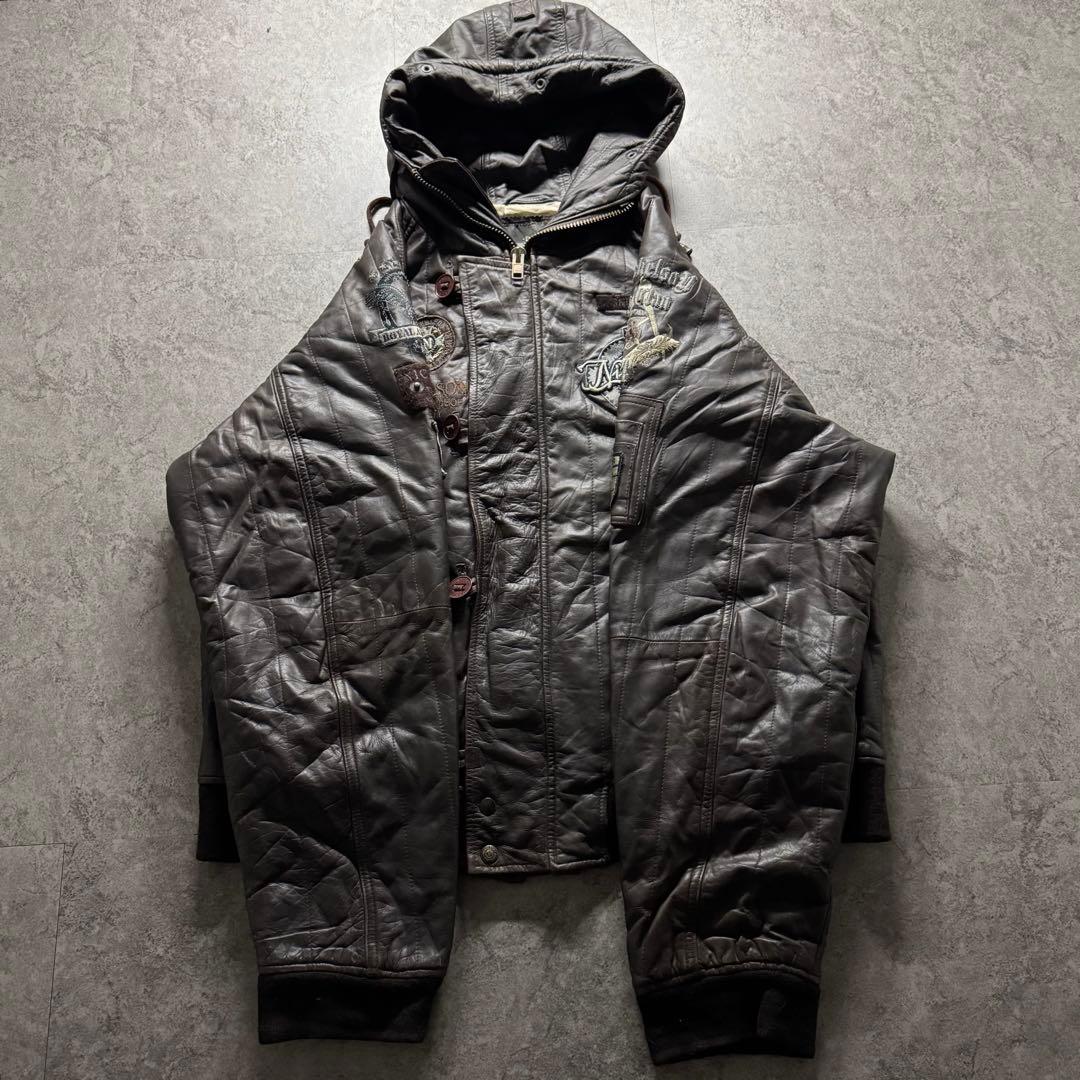 90s vintage】フライトジャケット n2b 3L レザー 短丈 Y2K - メルカリ