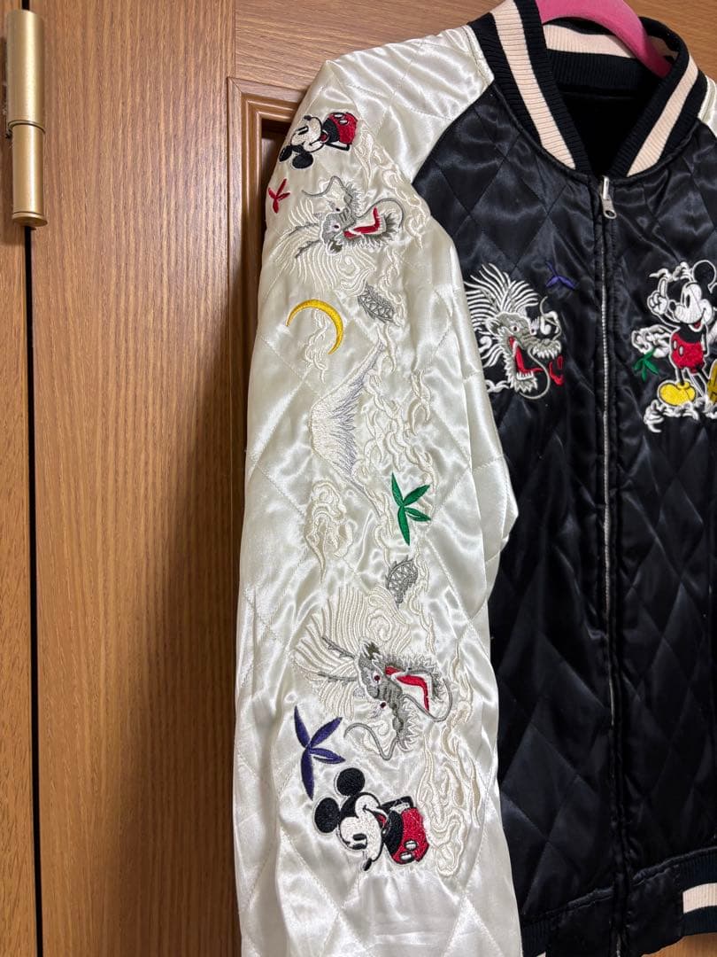 【古着】Disney VINTAGE / スカジャン 刺繍《リバーシブル》