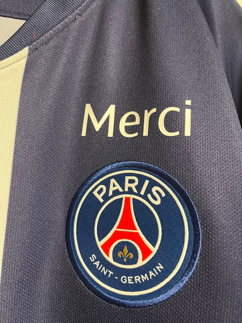 正規品 19-20 PSG エムバペ ユニフォーム CL仕様 MERCI付 希少 - メルカリ