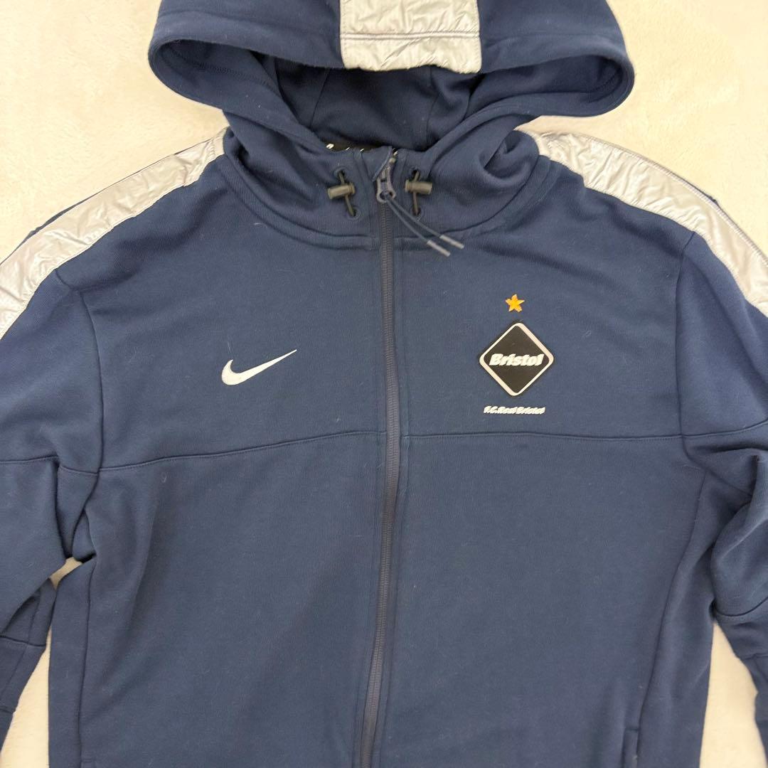 極美品✨】FCRB ジップフーディー ネイビー 銀 ブリストル ナイキ 希少