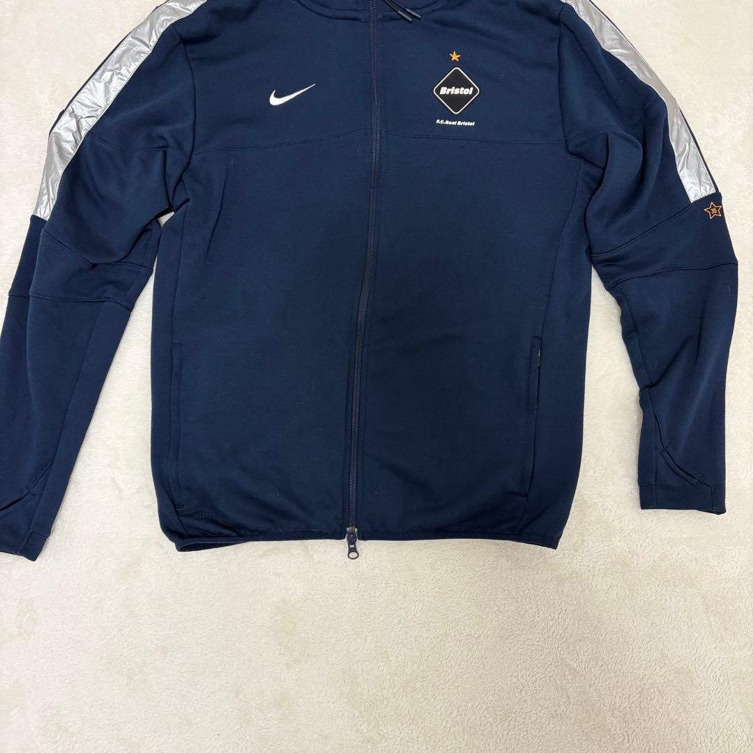 極美品✨】FCRB ジップフーディー ネイビー 銀 ブリストル ナイキ 希少
