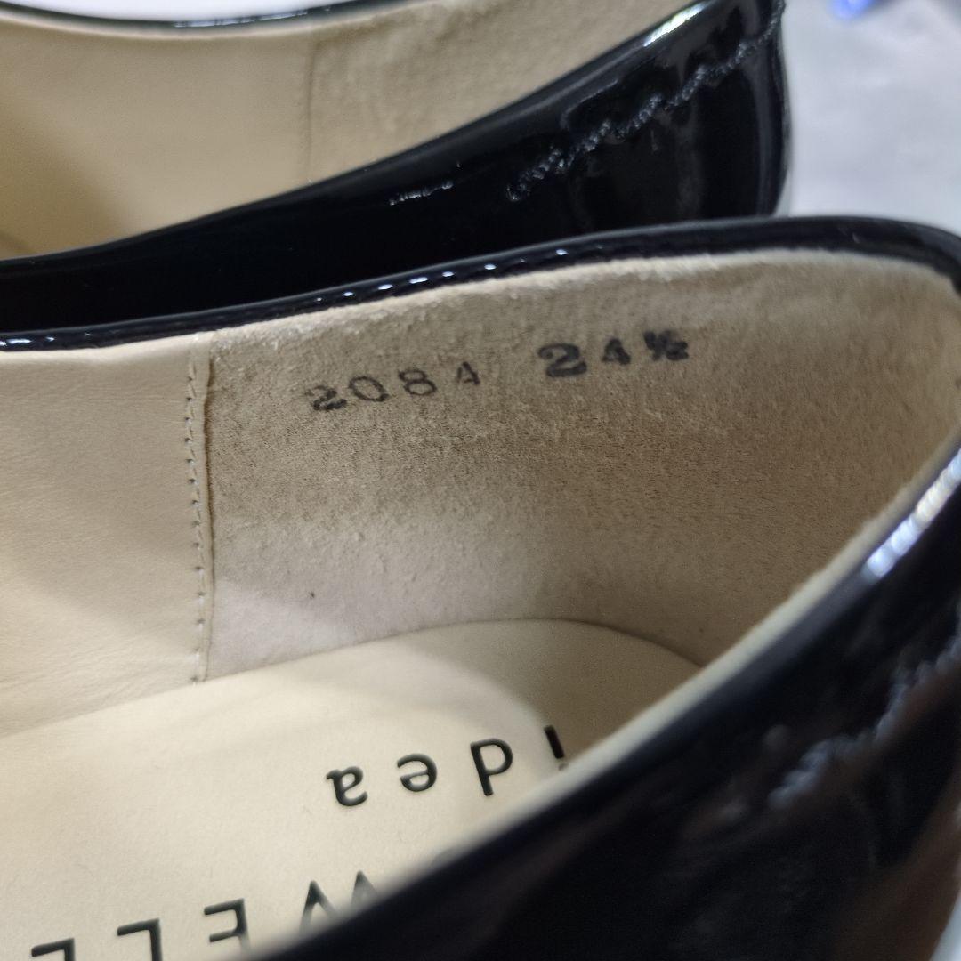 極美品 マーガレットハウエル アイデア ヒールパンプス エナメル 24.5cm