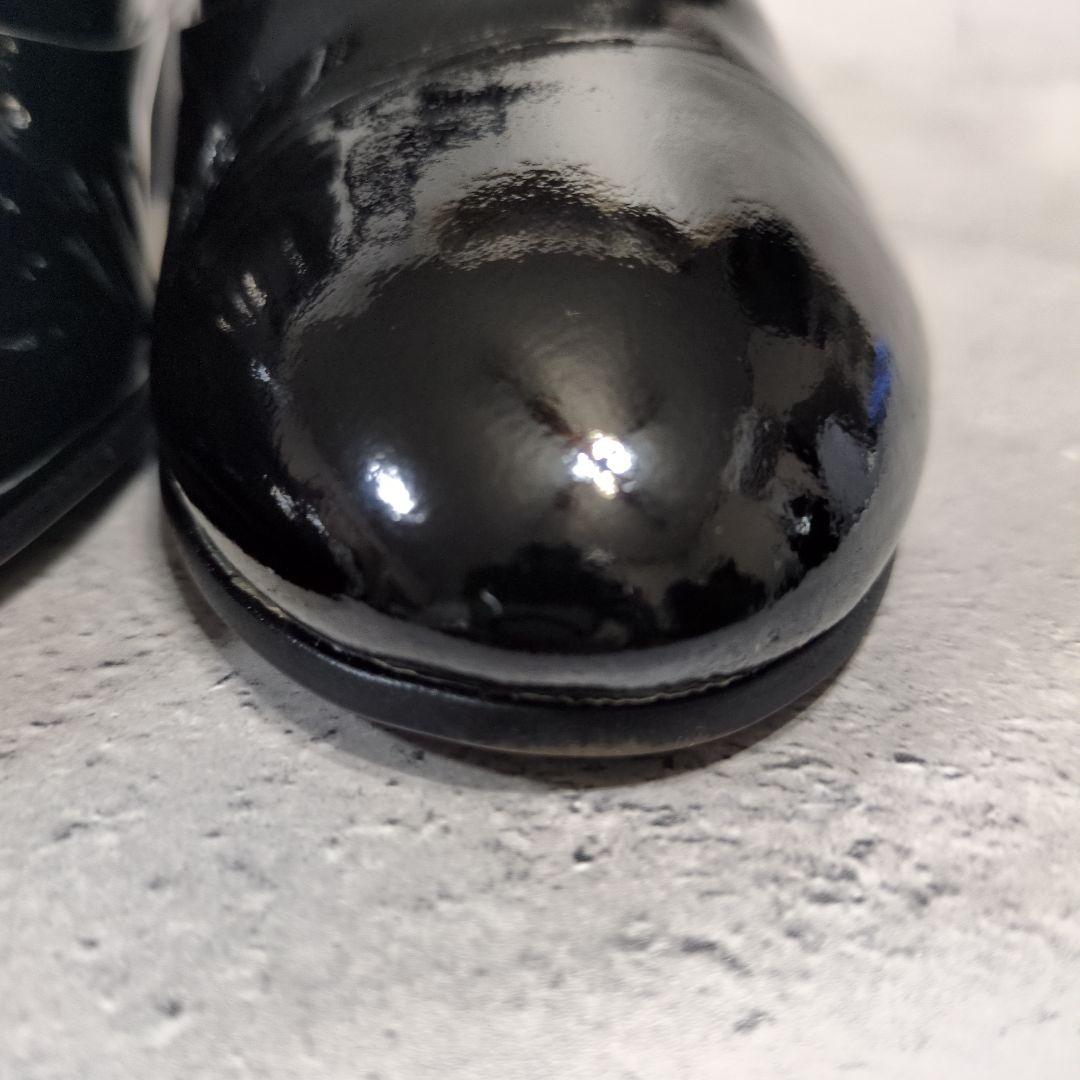 極美品 マーガレットハウエル アイデア ヒールパンプス エナメル 24.5cm