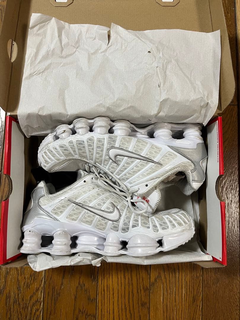 Nike Shox ホワイト/シルバー NIKE W SHOX TL 