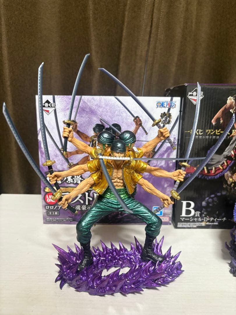 ワンピース　一番くじ　魂豪示像　ラストワン賞ゾロ　B賞ティーチ　A賞サボ　セット