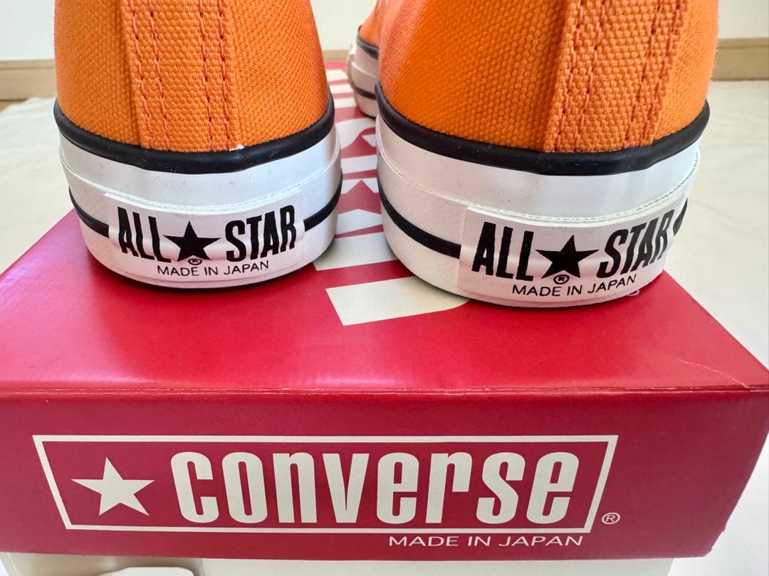コンバース　made in japan US9 27.5cm オレンジ