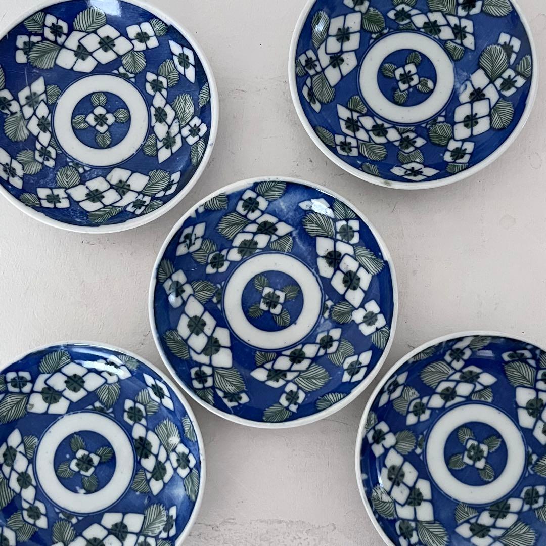 大正　骨董　印判　紫陽花　小皿5枚組 東屋 印判小皿 立花文穂 | SCOPE（スコープ）