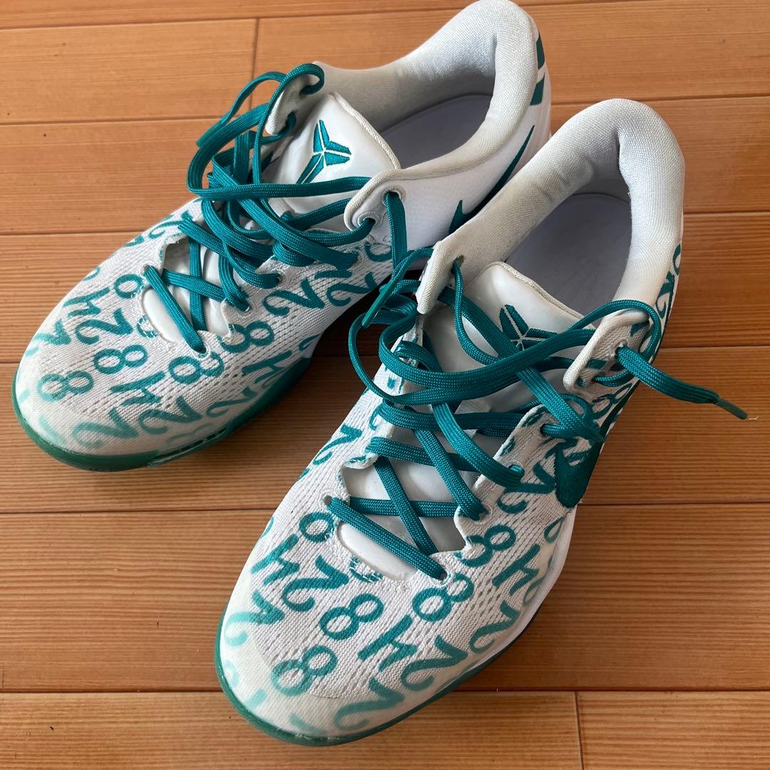 Kobe 8 ホワイト/ターコイズ シューズ(箱無し) Nike Kobe 8 Protro TB Promo Basketball Shoes White Blue HM6469-100