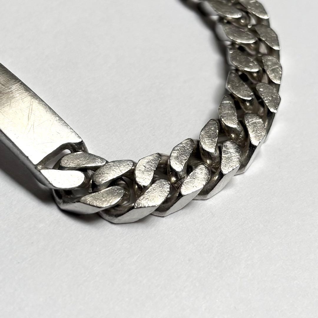 Special 60's French シルバー800 IDブレスレット 蟹刻印 - メルカリ