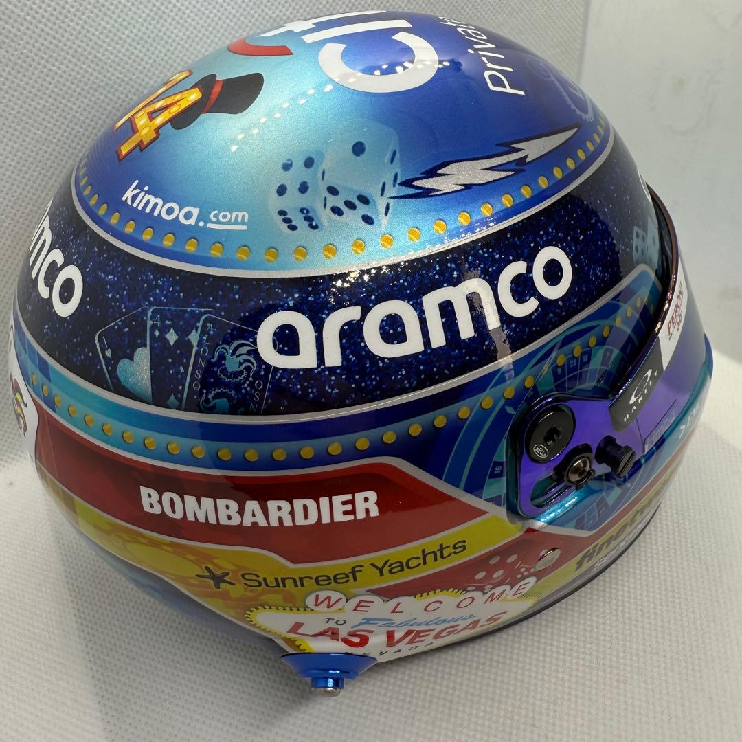 1/2 ヘルメット アストンマーチンF1 F.アロンソ 2023年ラスベガスGP