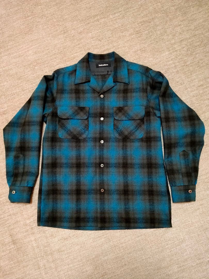 サブカルチャーsubcultureウールオンブレチェックシャツ - メルカリ