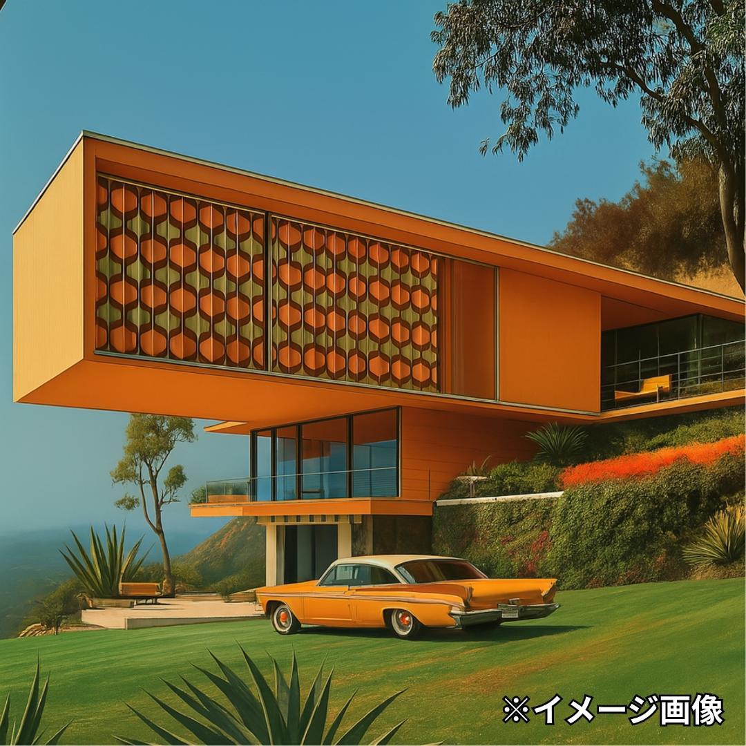 レトロ ミッドセンチュリー ドレープカーテン 50組限定 クリスマスセール