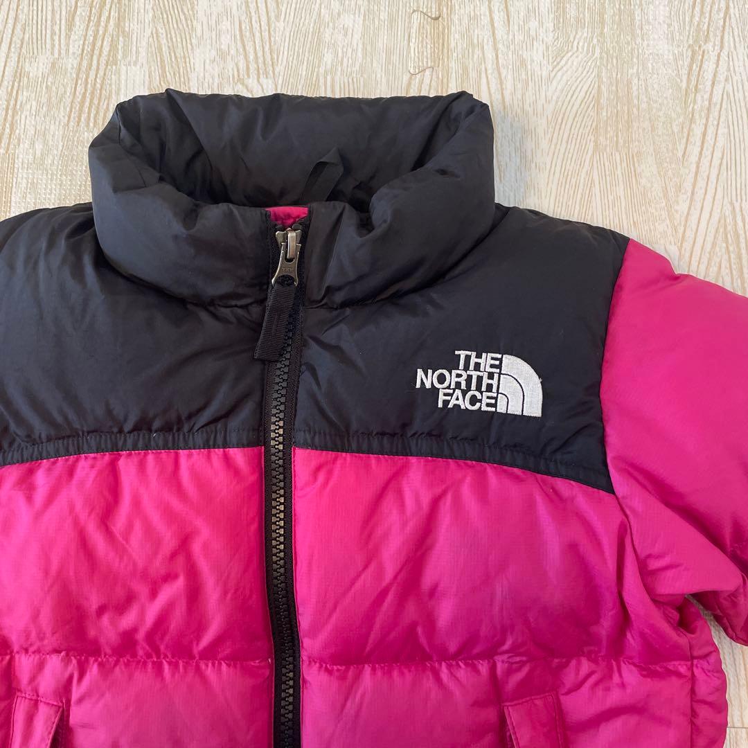 THE NORTH FACE ヌプシダウンジャケット 100cm ピンク/黒 - メルカリ