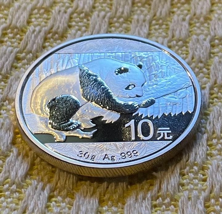 2016年 純銀 パンダ銀貨 30g 中国 10元 シルバーコイン - メルカリ