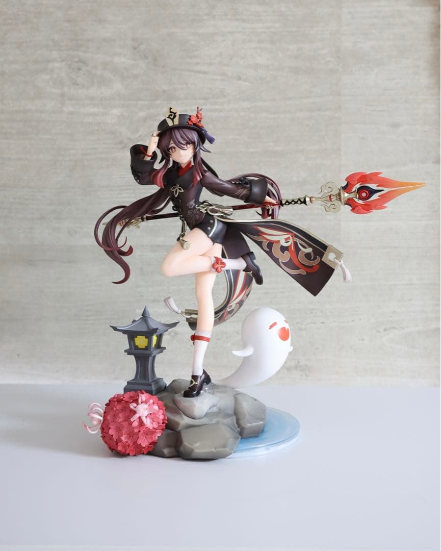 【特典】 原神 胡桃・雪晴梅香Ver. 1/7完成品フィギュア スラっと伸びる美脚にも注目！『原神』胡桃が雪晴梅香Ver.でフィギュア