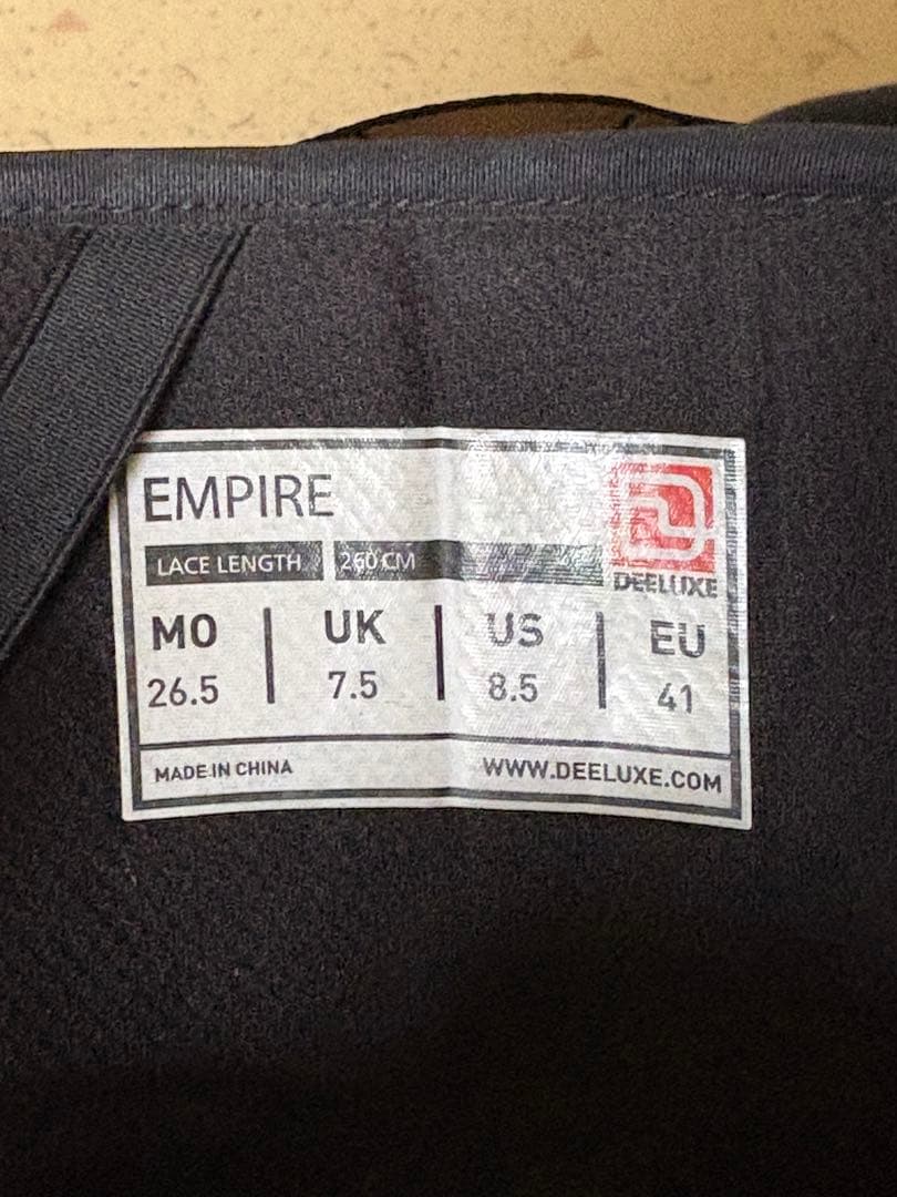 DEELUXE EMPIRE スノーボードブーツ 26.5cm インソール付