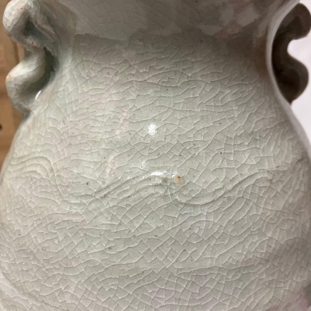 萩花入 天龍窯 要萩作 花瓶 花器 木箱入 服部要萩 華道 茶道 - メルカリ