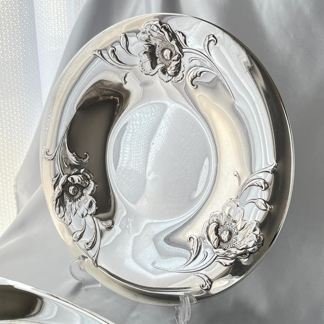 ONEIDA】ポピーのレリーフ サンドウィッチプレート / パストリープレート