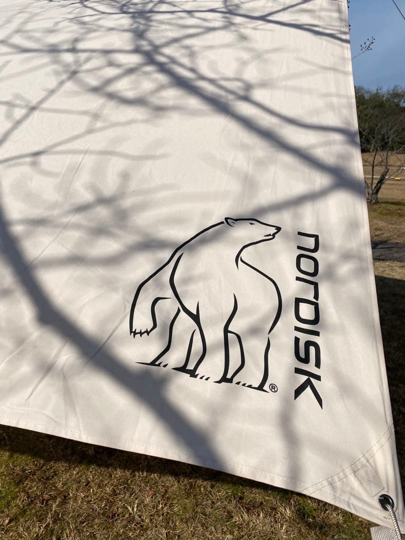 norDISK タープ 500x400cm ベージュ - メルカリ