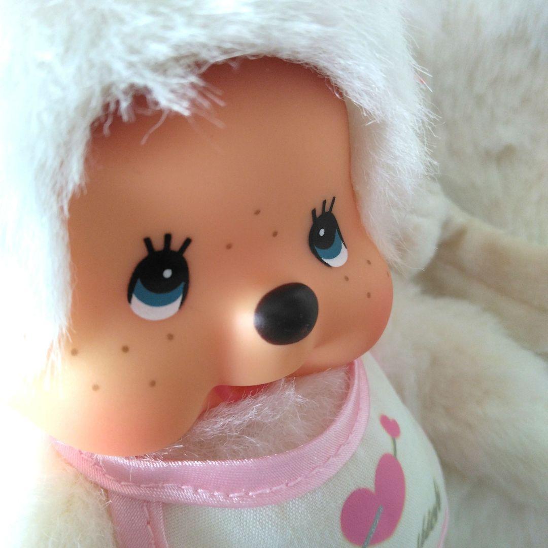 平成レトロ　天使　モンチッチ　女の子　S　ぬいぐるみ　セキグチ　天使　白