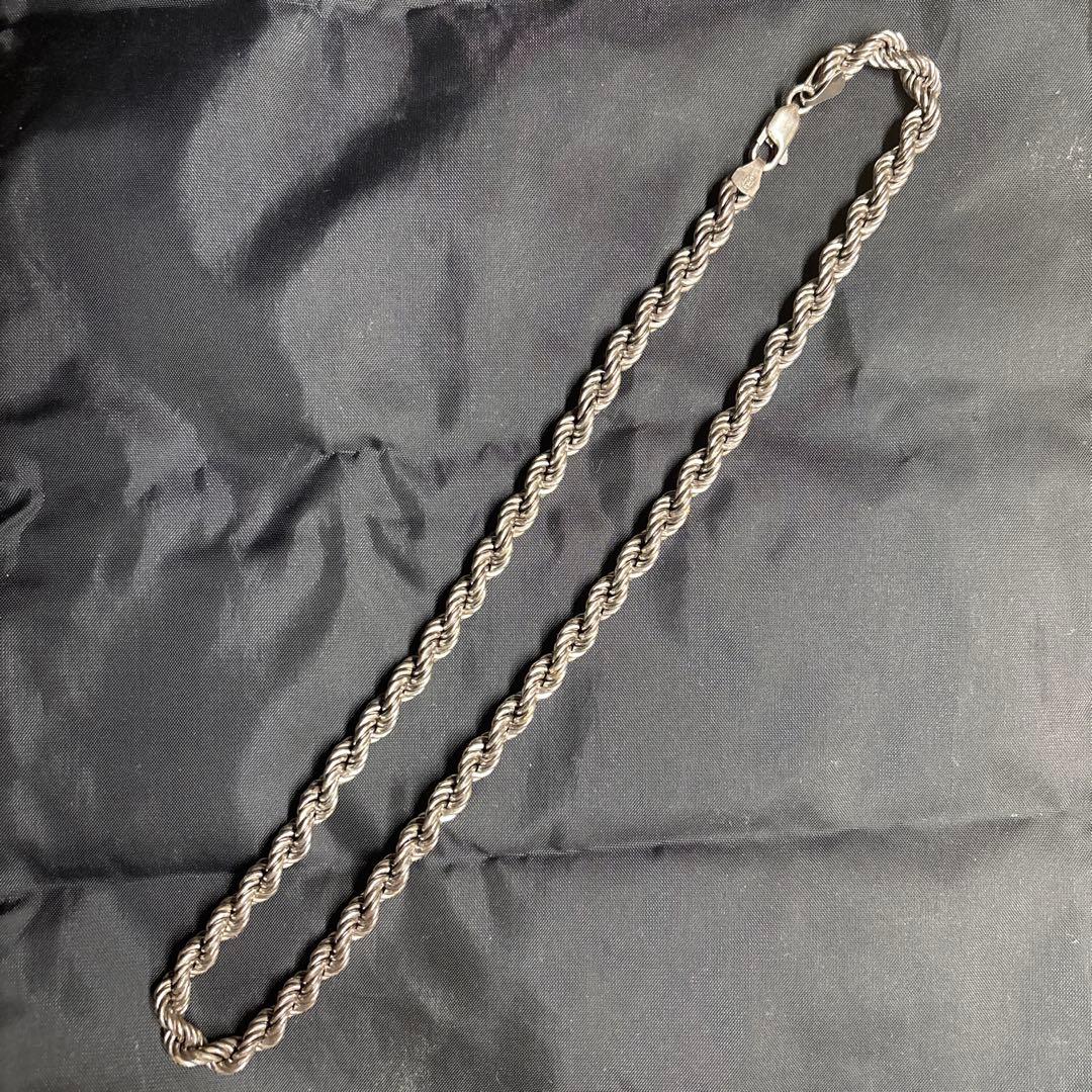 AVALANCHE シルバー925 ツイストチェーン ネックレス 約45cm カットスエッジツイストチェーン 幅約1.0mm 45cm シルバー925 シルバー