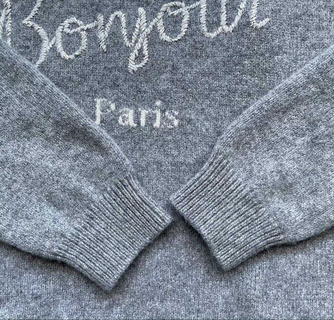 スローブイエナ Bonjour paris ロゴニット - トップス在庫 処分 セール