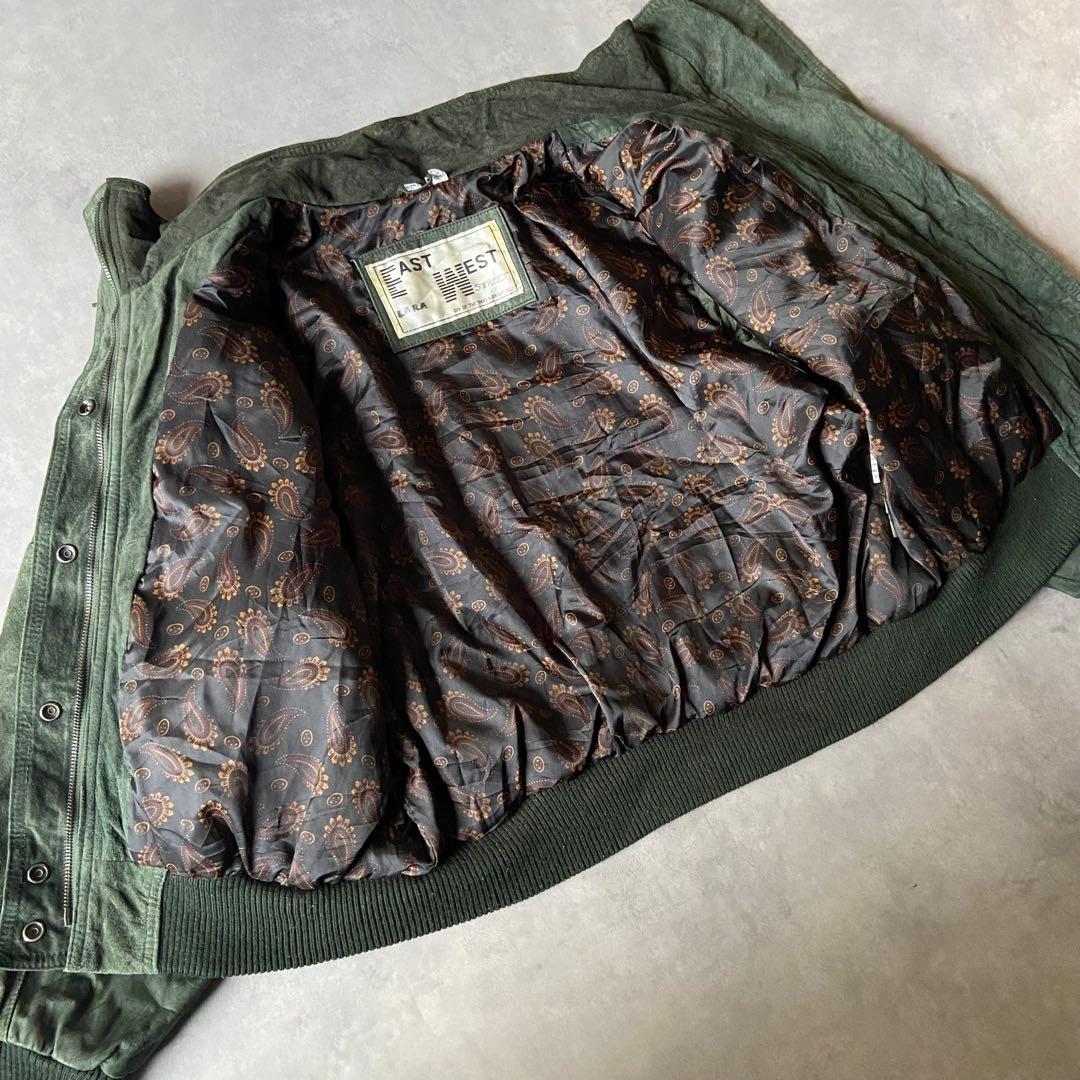 80s east west real leather jacket BQ43