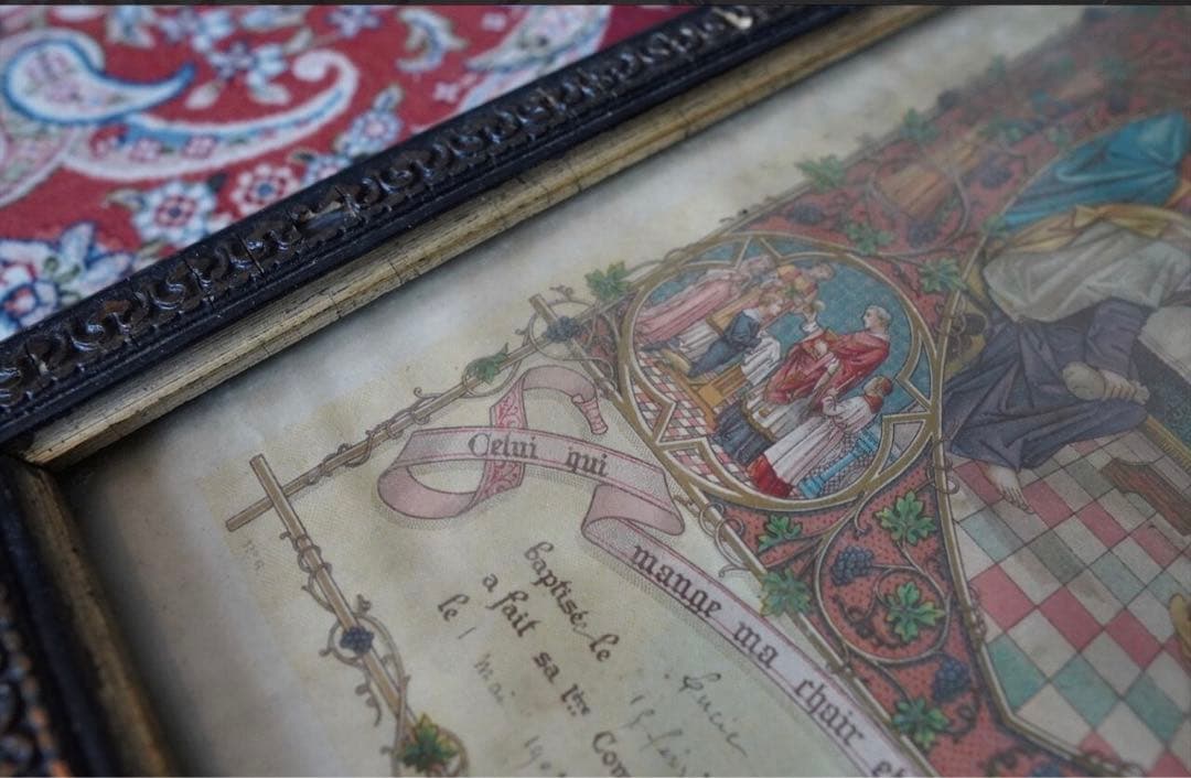 アンティーク絵画ヴィンテージ　古道具　蚤の市