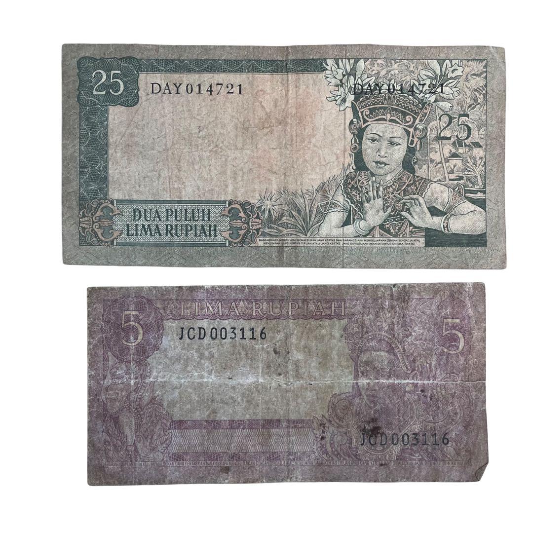 旧紙幣 インドネシア スカルノルピア/ドイツマルク/台湾 中国