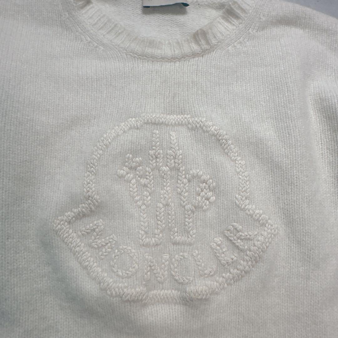 MONCLER モンクレール ニット ショート丈 カシミヤ ワッペン S - メルカリ