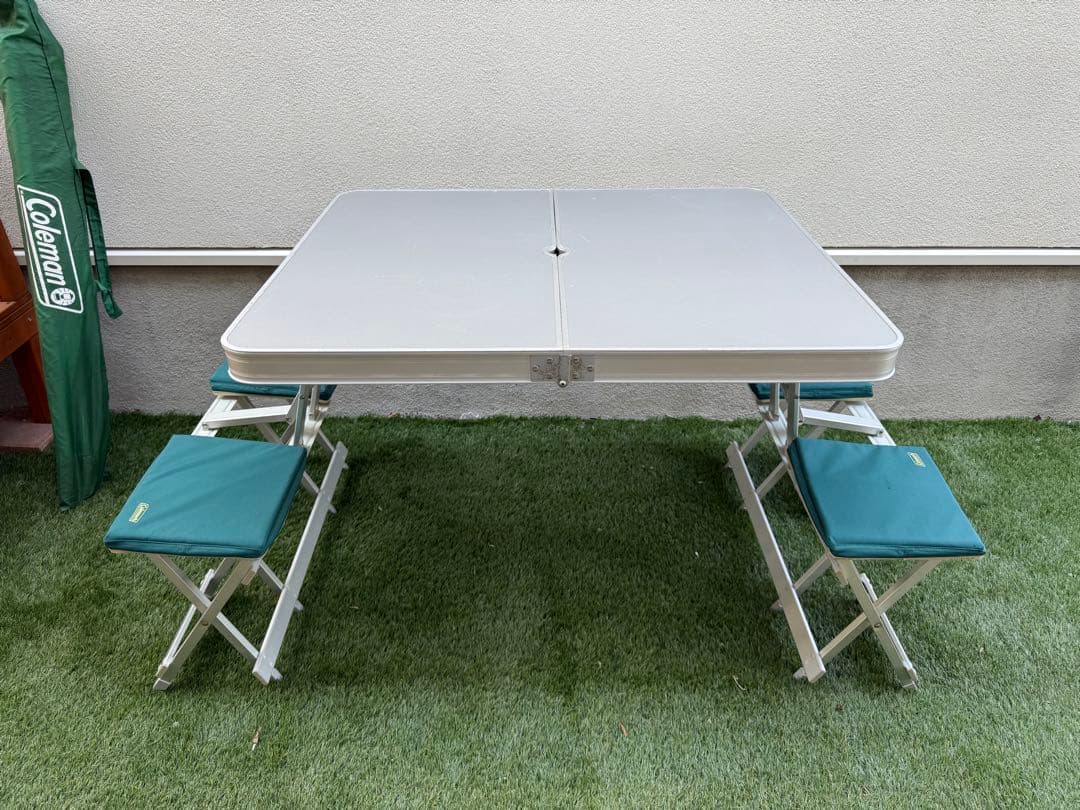 専用】コールマン ファミリーベンチ パラソル付き