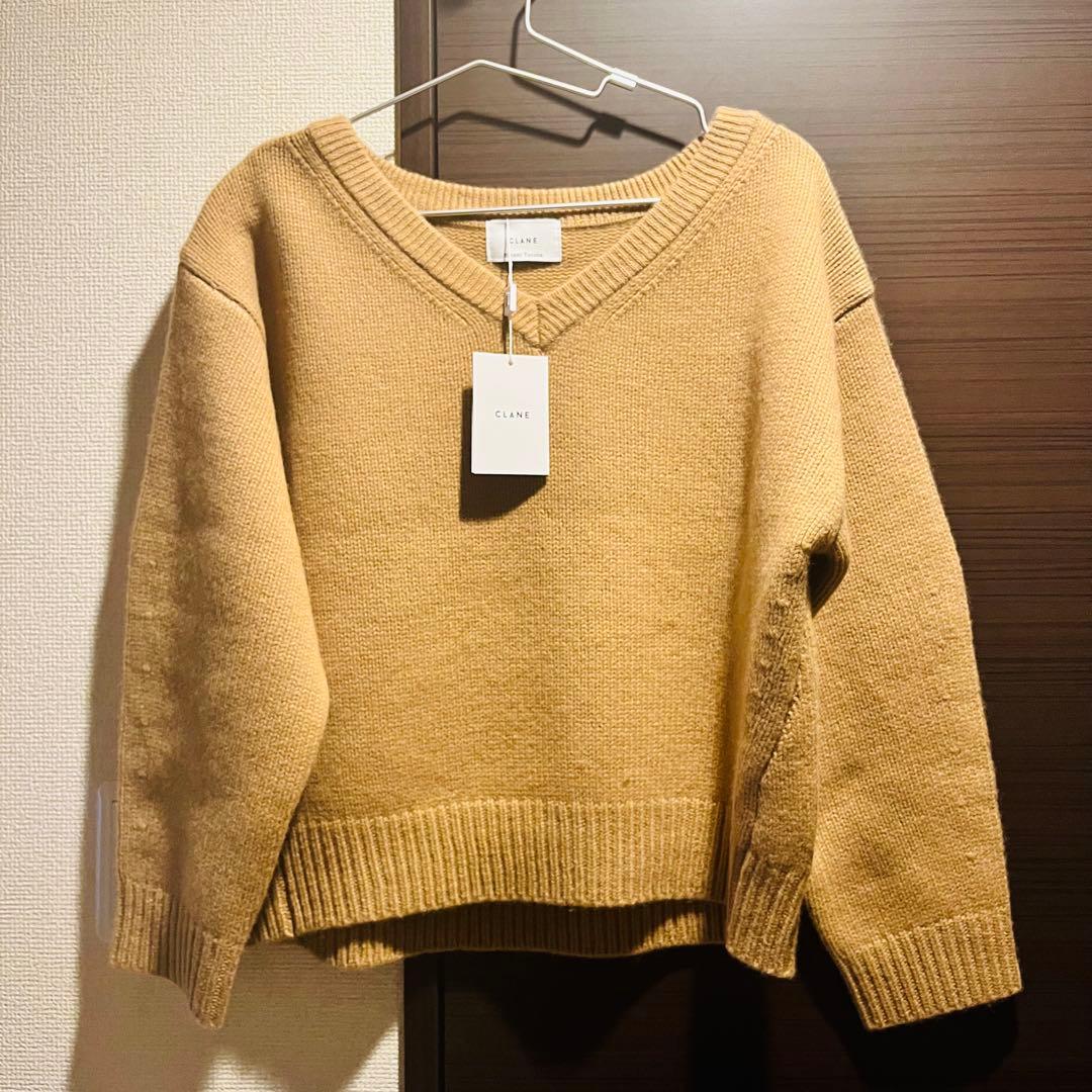 未使用｜MINAMI TANAKA×CLANE V NECK KNIT TOPS - メルカリ