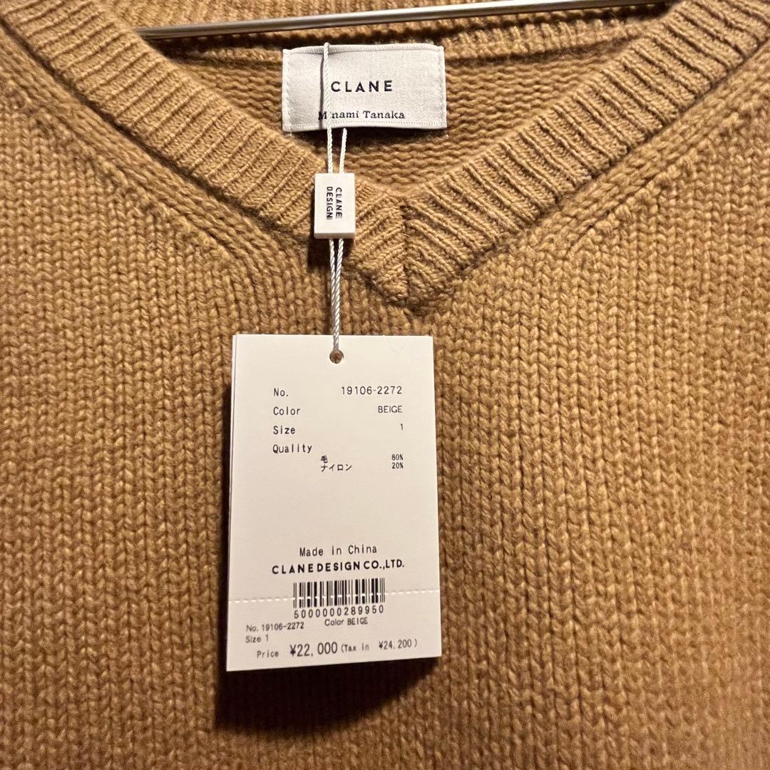 未使用｜MINAMI TANAKA×CLANE V NECK KNIT TOPS - メルカリ