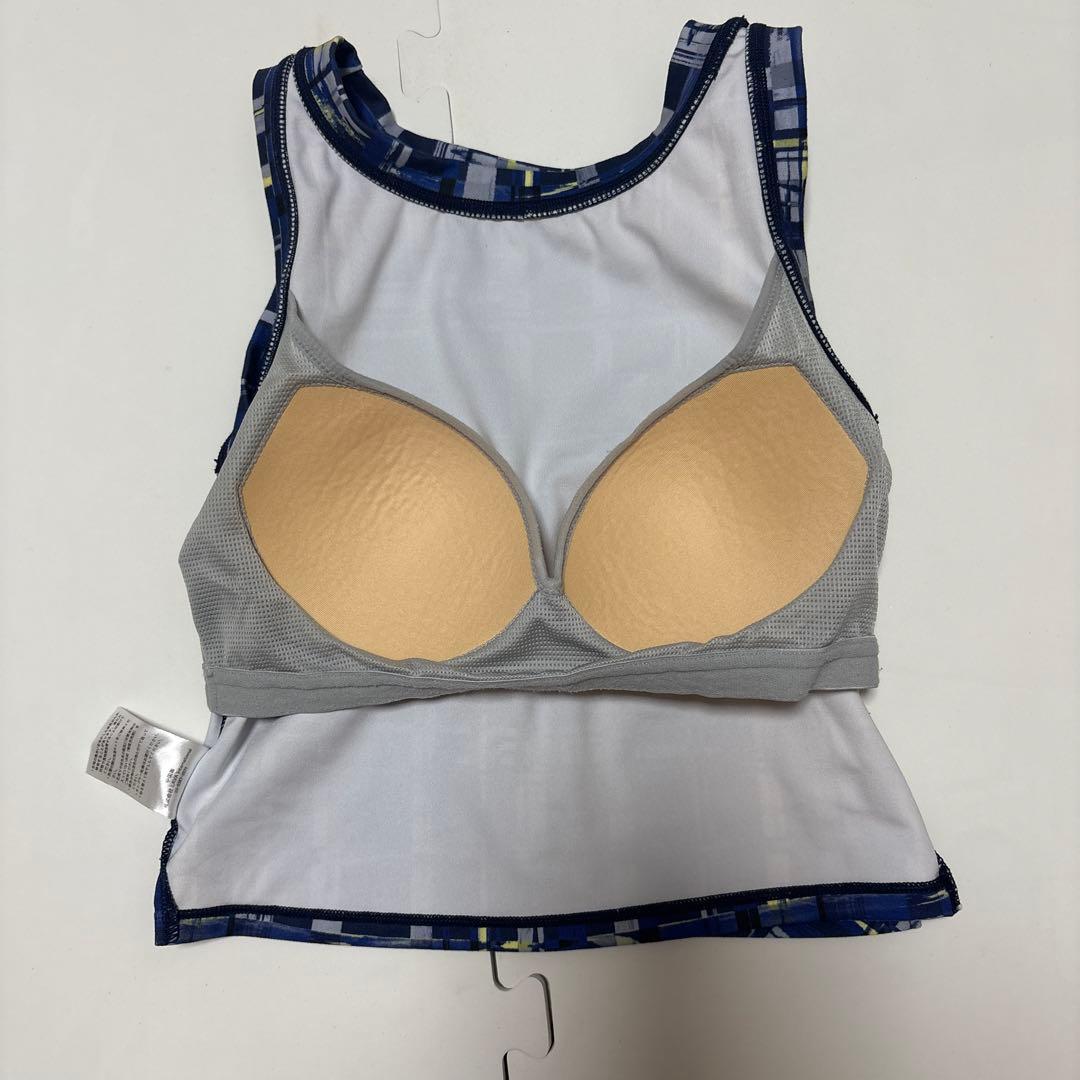 ネイビー チェック柄 ヨガウェアセットの通販はau PAY マーケット