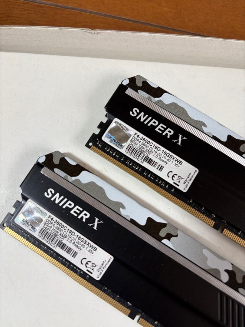 ゲーミングG.SKILL SNIPER X DDR4 3600MHz 16GB - メルカリ