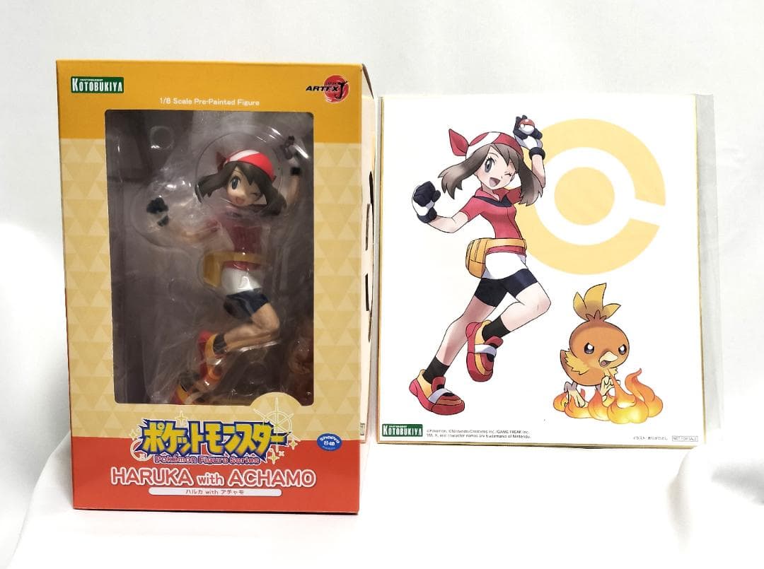 新品・未開封】ポケットモンスター☆ARTFX Jハルカwithアチャモ☆色紙