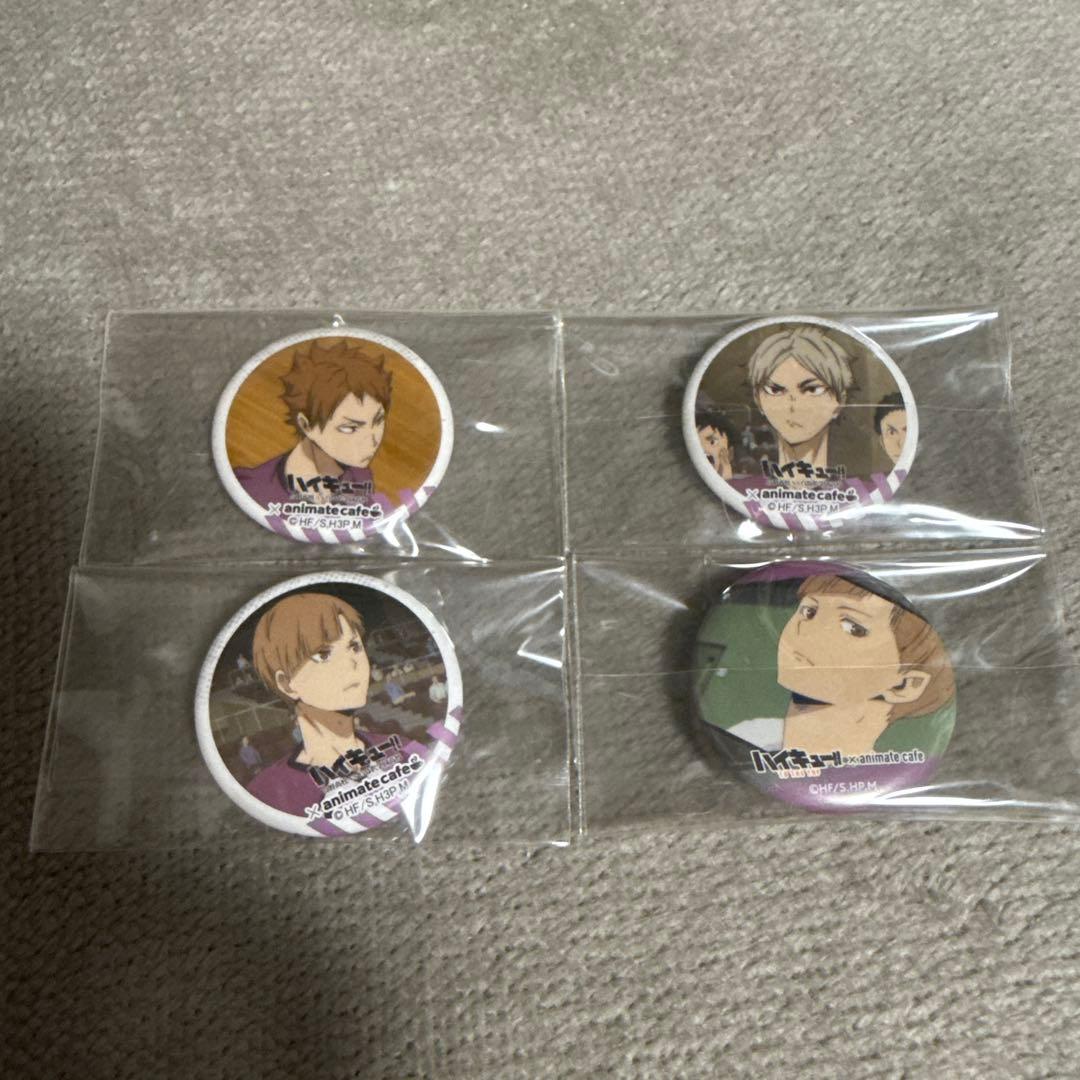 ハイキュー‼︎ アニメイトカフェ 缶バッジ 白鳥沢 - メルカリ