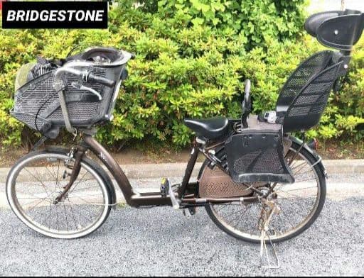 【引取り限定価格】ブリヂストン アンジェリーノ 3段ギア 3人子乗せ 自転車 低重心でコンパクト。乗りやすく、乗せ降ろしも簡単。 3人乗り対応