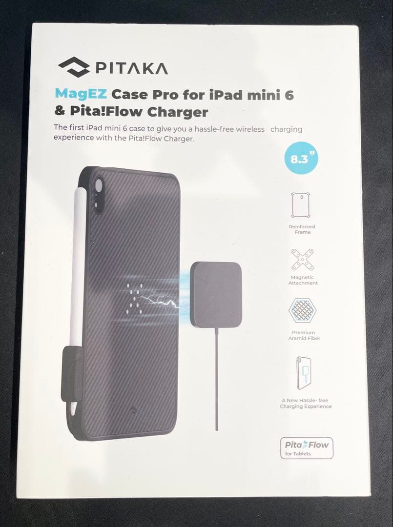 PITAKA MagEZ iPad mini 6 Case＆ Charger Wireless Charging for iPad Mini 6??? Pitaka MagEz Case Pro
