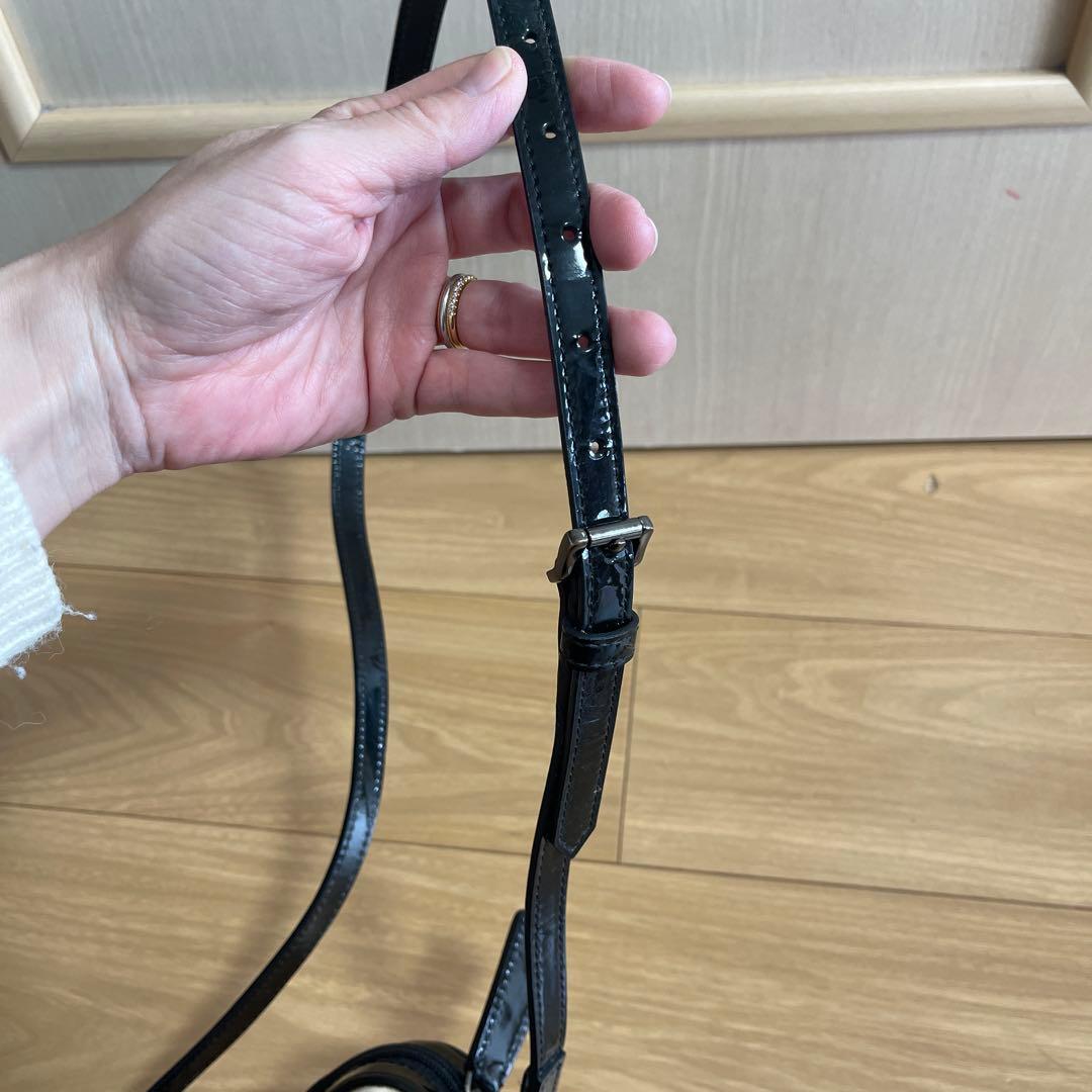 BURBERRY ハート型ショルダーバッグ キッズ エナメル レア♪バーバリー