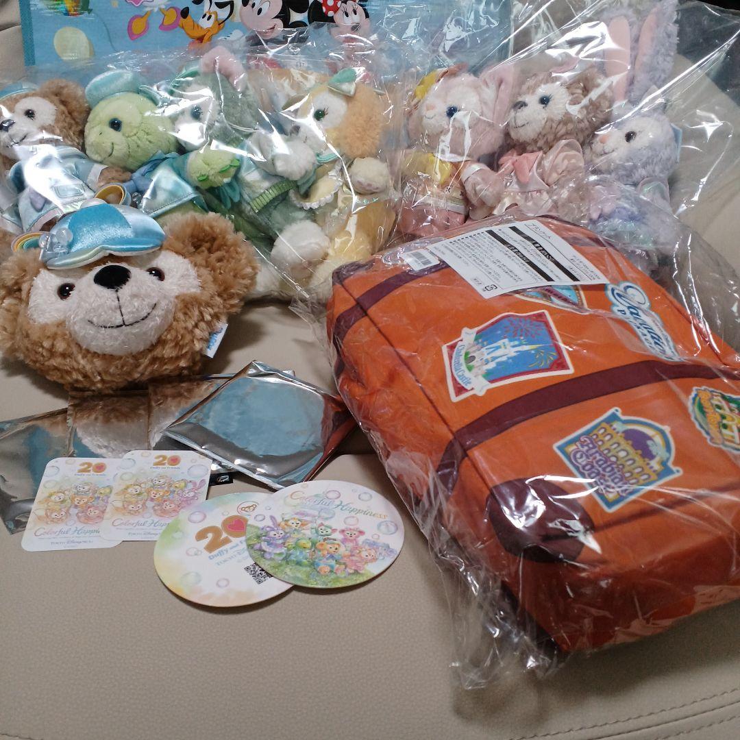 カラフルハピネス　ダッフィー＆フレンズ 　バケパ限定ポージープラッシー7体セット