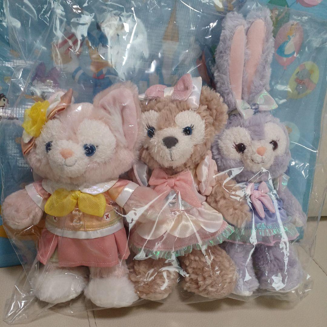 カラフルハピネス　ダッフィー＆フレンズ 　バケパ限定ポージープラッシー7体セット